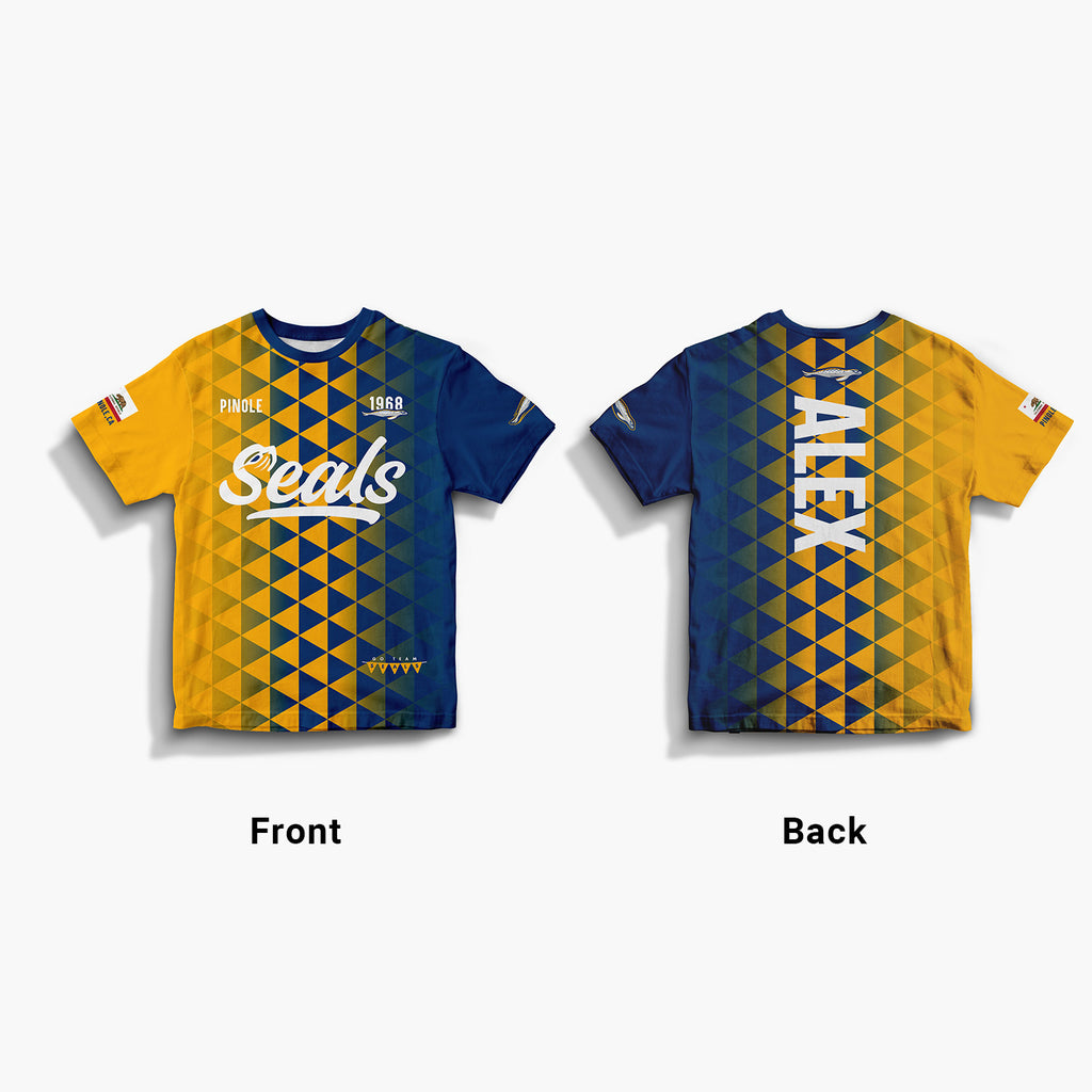 Triangles Full Print Jersey—Youth